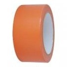 Bouwtape PVC oranje 50mm x 33m