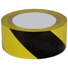 Vloersignalisatietape geel/zwart 50mm br x 33m
