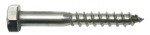 Hex head wood screw M6 x 30 Din 571 Stainless steel A2