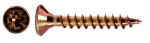 Chipboard screws countersunk head PZ bronze zinc plated