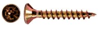 Chipboard screws countersunk head PZ bronze zinc plated