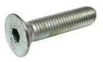 Vis tête fraisée à six pans creux  Din7991 Zingué & Inox