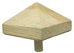 Pyramide post cap wood 80x80