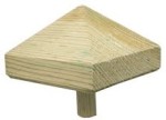 Paalkap Piramide Hardhout 100x100