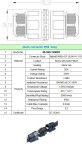 Quick connector IP68 2 ways 3pins