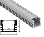 Alu Profiel opbouw hoog + opal lens