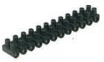 Lusterklemmen zwart 380V 12 polig  6,0mm2