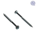 Wood screws pan head SQ zinc plated