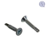 Self drilling screws countersunk head PH zinc plated