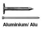 Nagels in aluminium