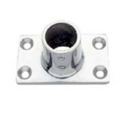 Rectangular bas 90° Polisched Stainless steel AISI36 dia25mm