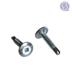 Self drilling screws mushroom head SQ zinc plated