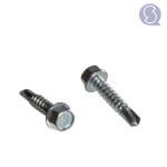 Self drilling screws hexagon head zinc plated