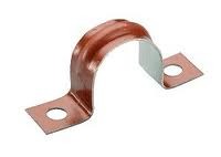 Metal conduit clips red