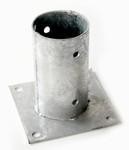 Support poteau rond à fixer  dia 121