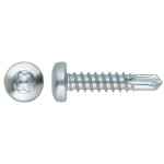 Self drilling screws pan head TX zinc plated